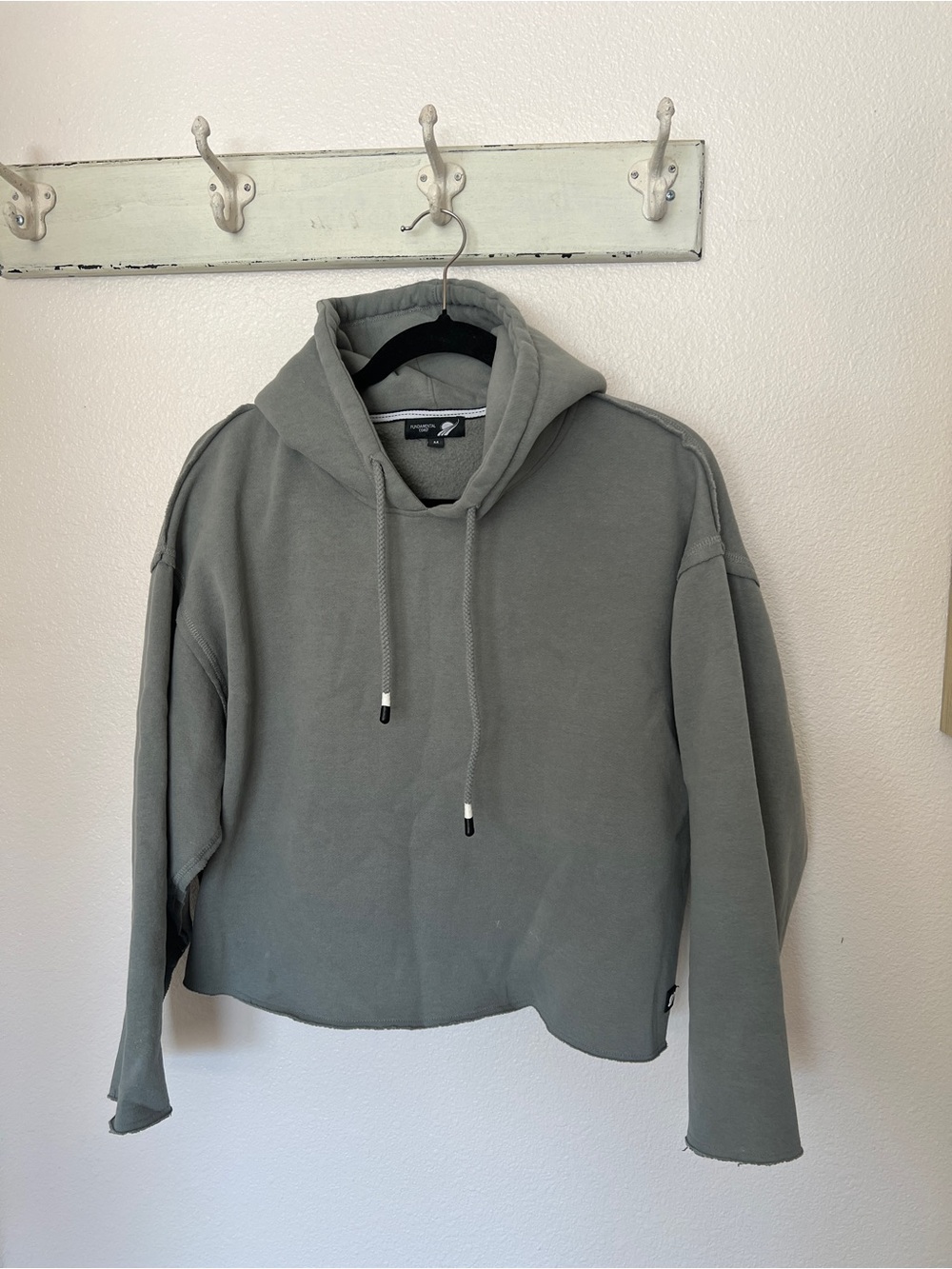 Fundamental Coast Hooded Sweatshirt in Olive Gray - M
